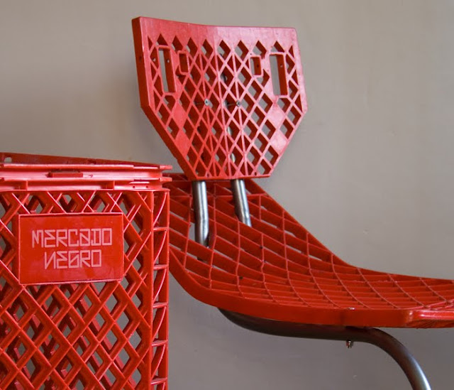 Repurposed shopping carts at if it's hip, it's here