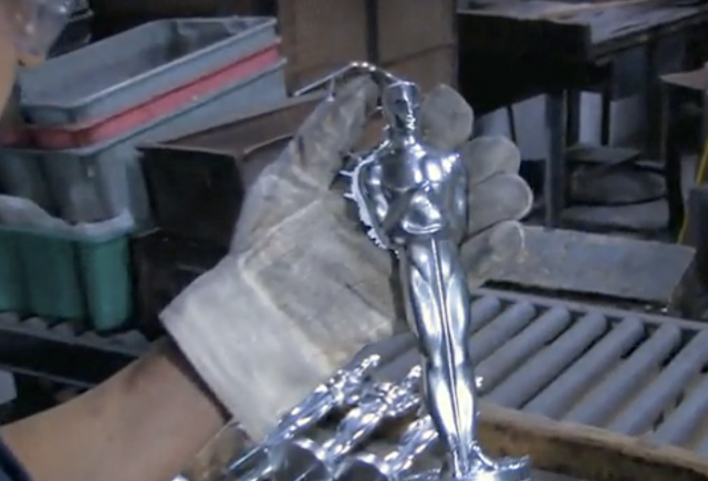 making the oscar statuette