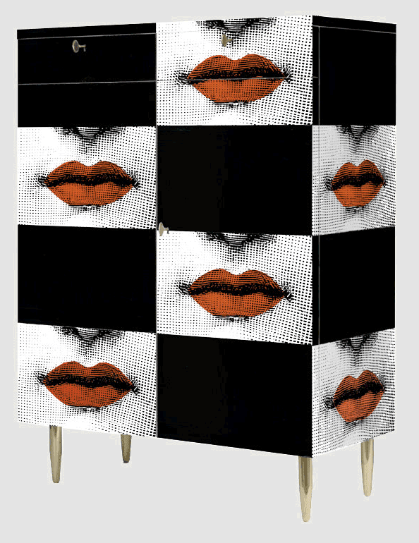 Fornasetti kiss cabinet