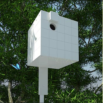 richard meier birdhouse