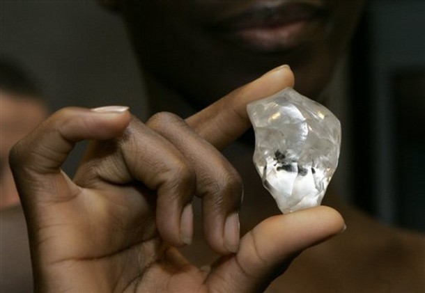 the Letšeng Legacy Diamond, 493 carats