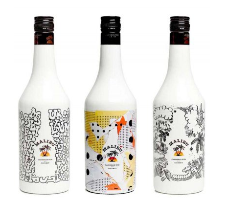 Limited Edition Bottles of Malibu Rum
