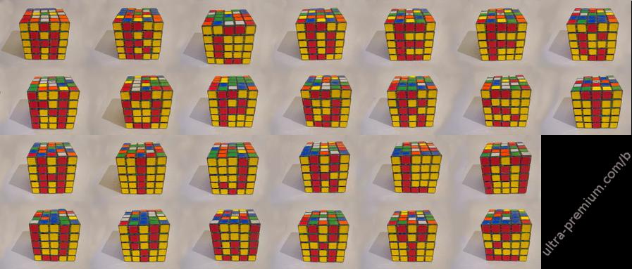 Rubik's Cube Alphabet: