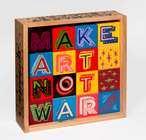 Make Art Not War Blocks by Bob and Roberta Smith