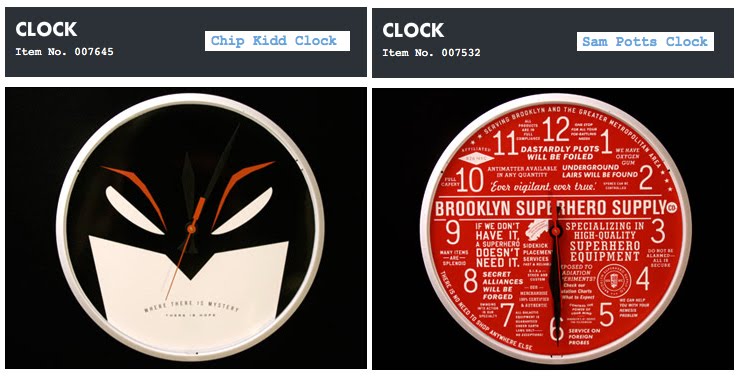 Brooklyn Superhero Supply co clocks