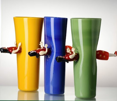 blown glass vases