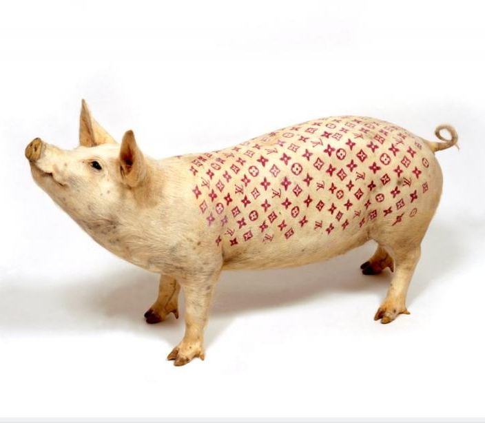 If It's Hip, It's Here (Archives): Inked Oinkers: Tattooed Pigs by Wim  Delvoye (UPDATED PICS)