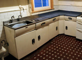 vintage English Rose kitchen units