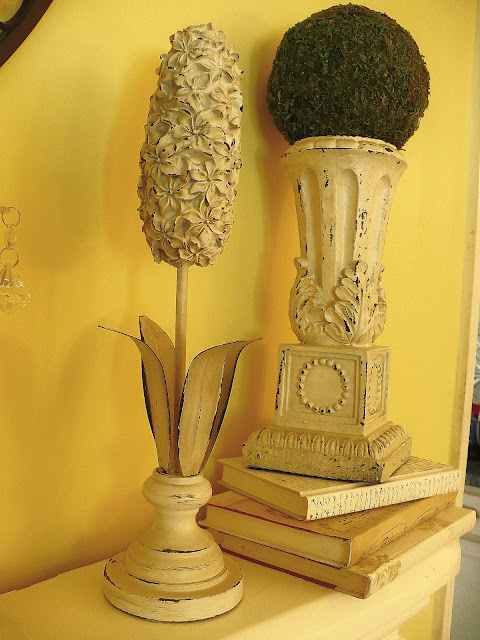 white iron flowers from Big Lots