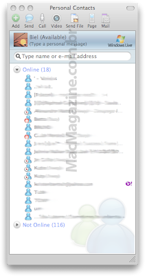 msn 8 4 - MSN Messenger 8 Mac OSX avec Video : Bientot Dispo (images)