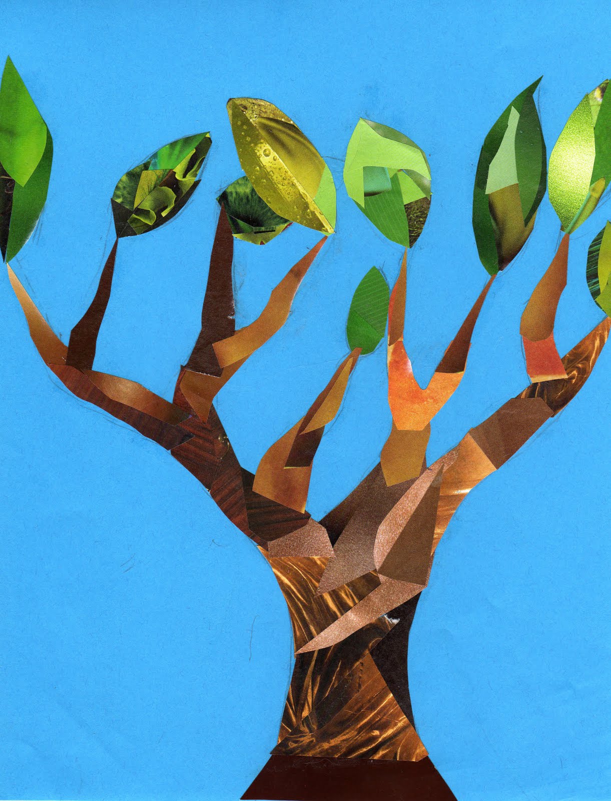 The Different Summer: The Recycle, Reuse, Redesign Project: Paper Trees