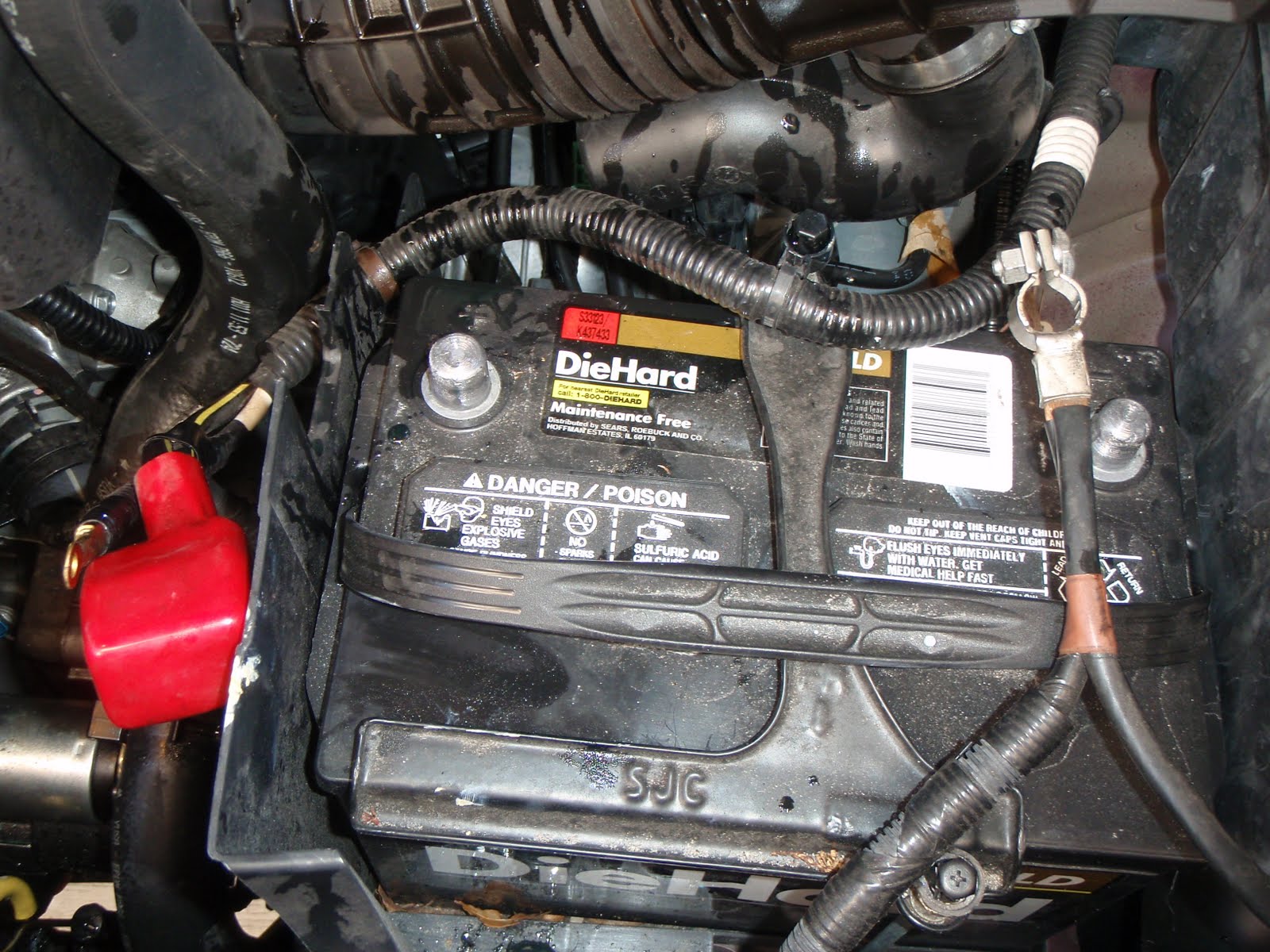 Experiences With My Car: How to Change a Starter in a ... a picture of fuel filter for 2007 honda ridgeline 