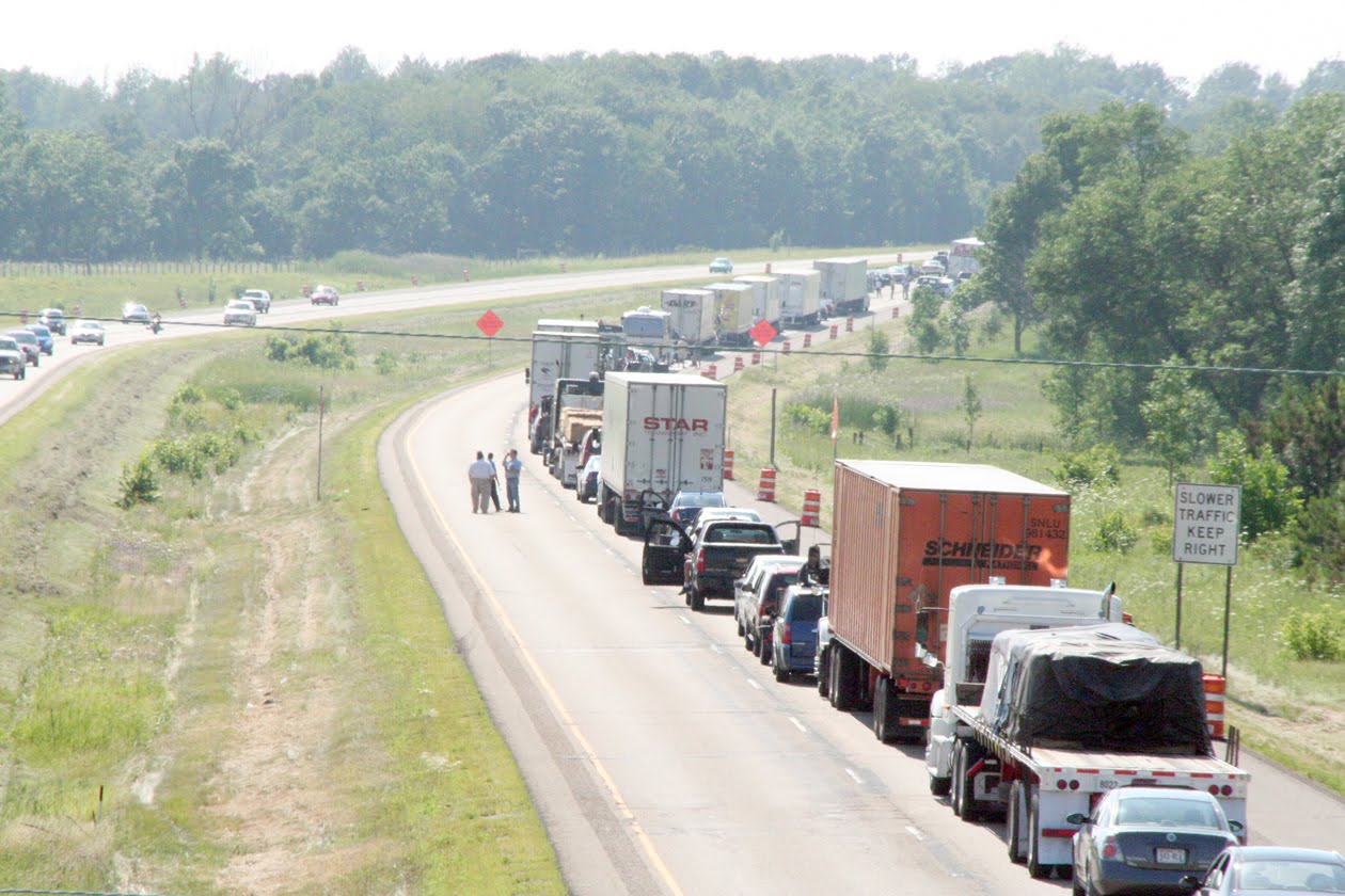 Baldwin Bulletin Baldwin Wisconsin Crash closed westbound I94 Monday