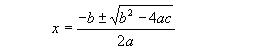 formula general