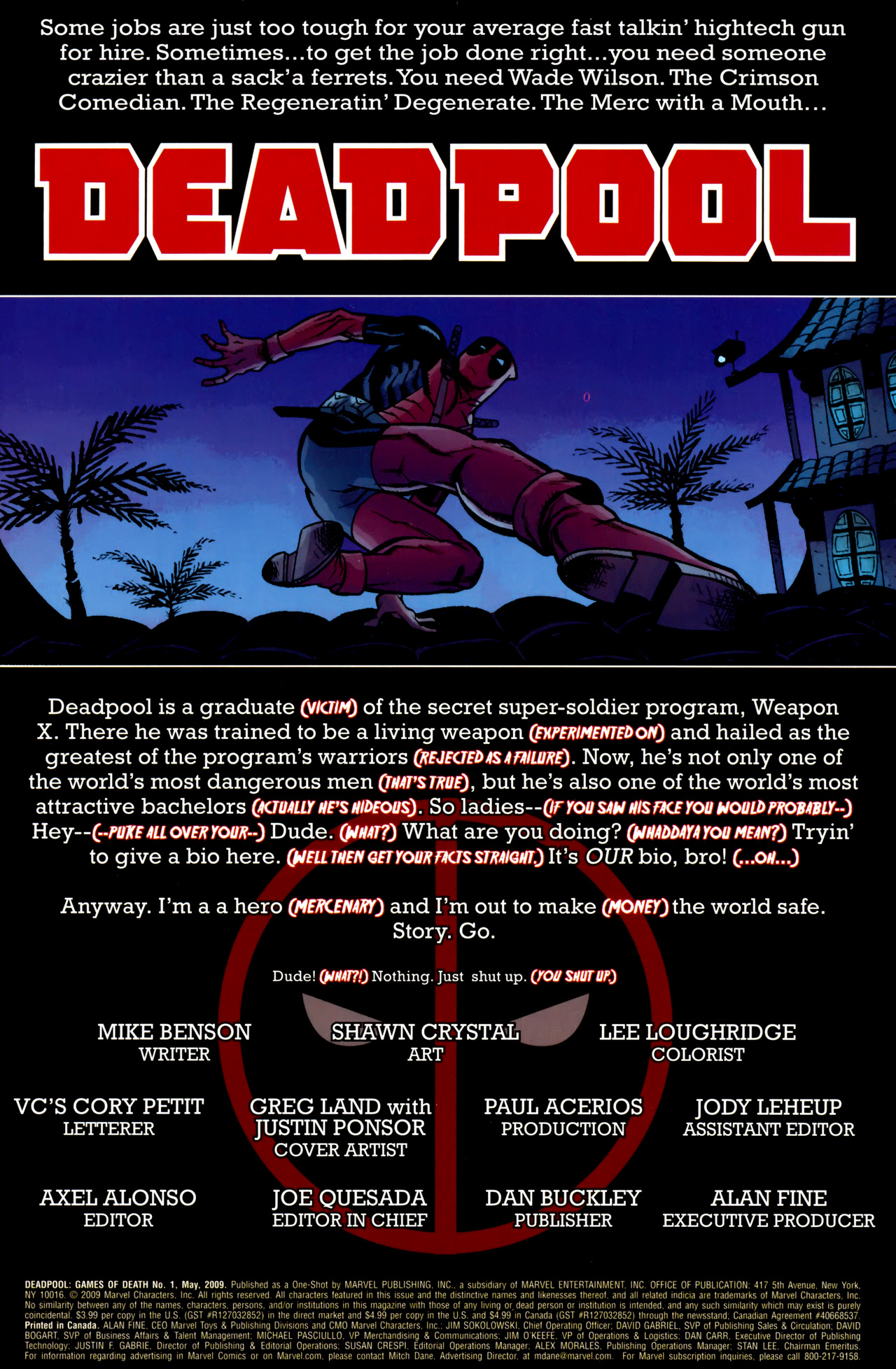 Read online Deadpool: Games of Death comic -  Issue # Full - 2