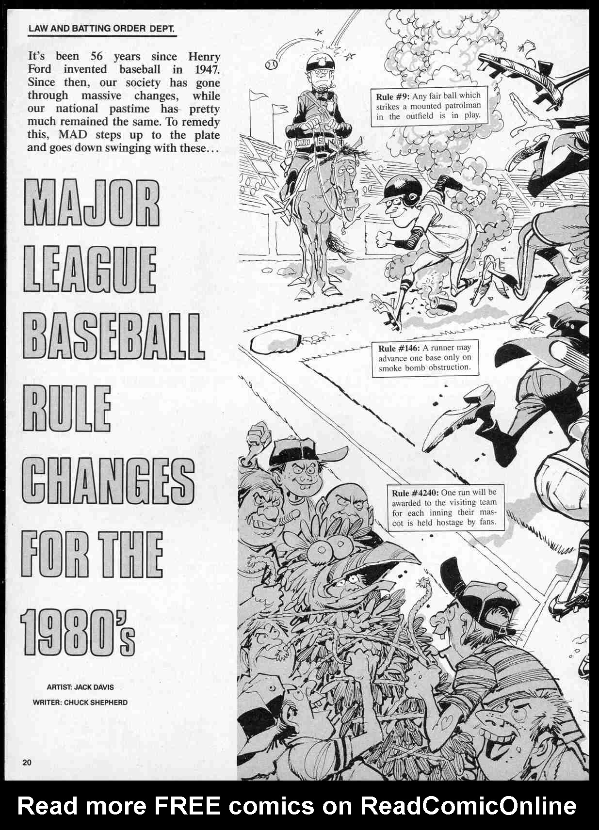 Read online MAD comic -  Issue #274 - 22