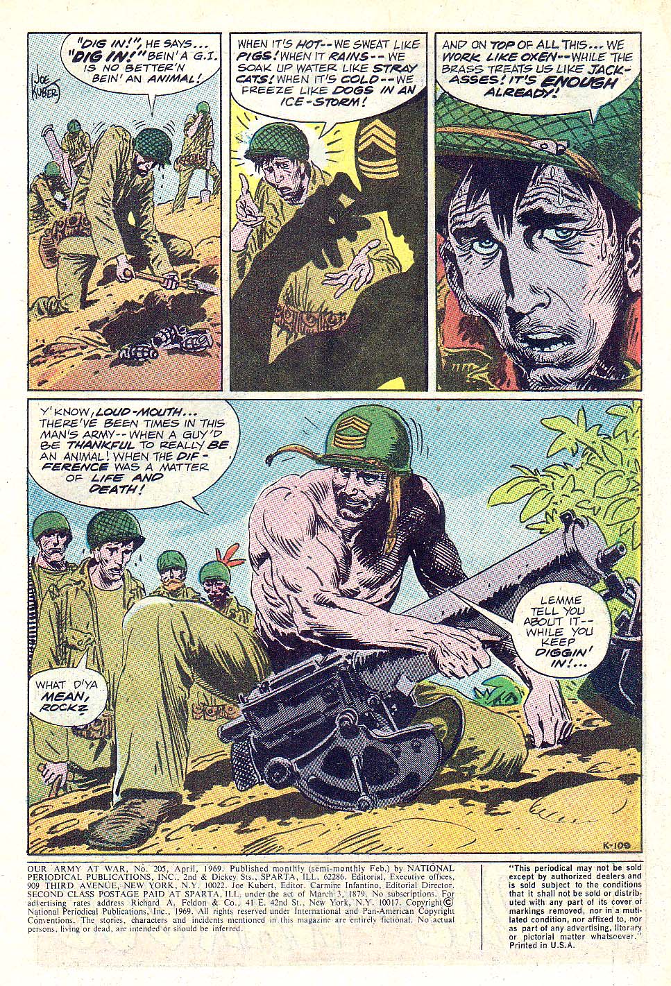 Read online Our Army at War (1952) comic -  Issue #205 - 3