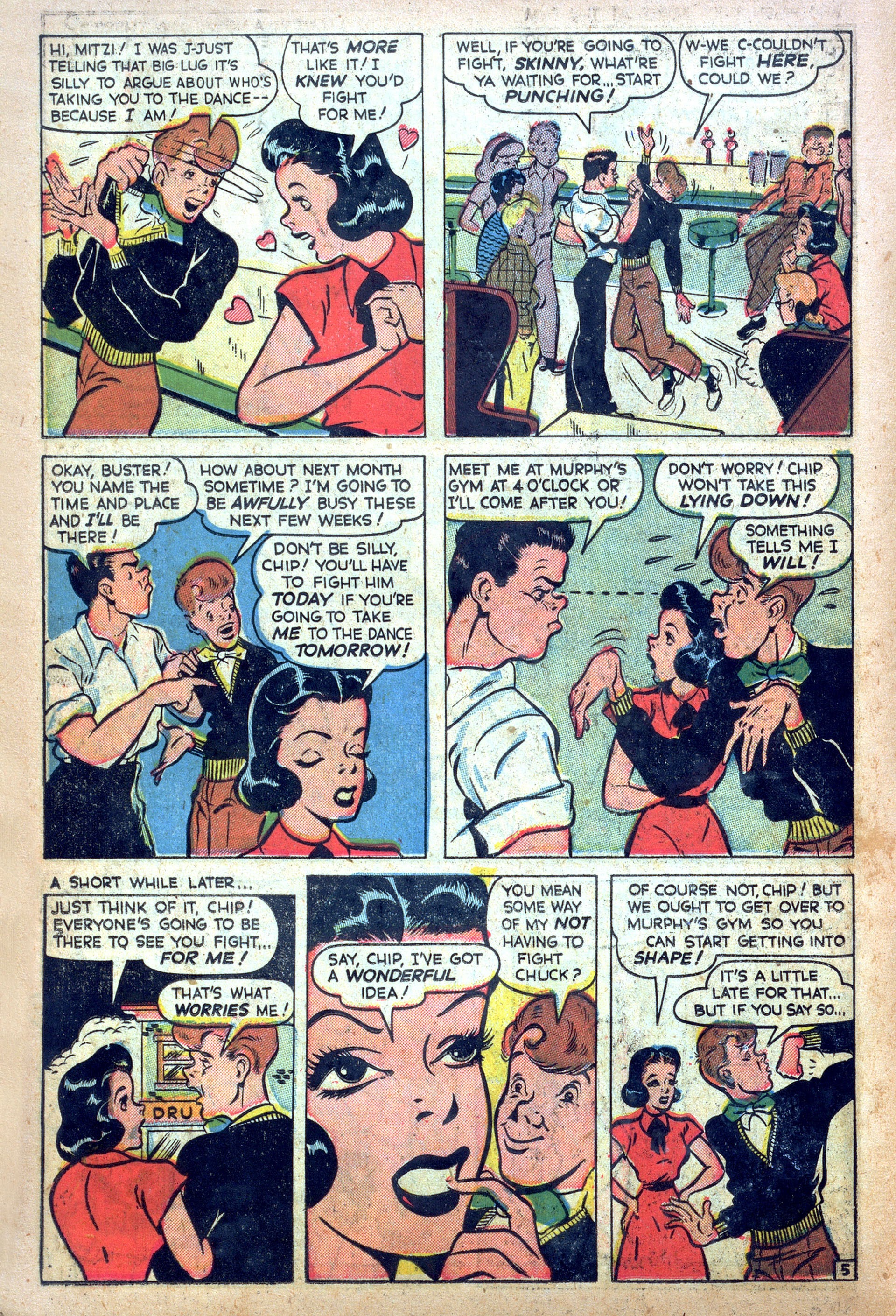 Read online Mitzi's Boy Friend comic -  Issue #6 - 14
