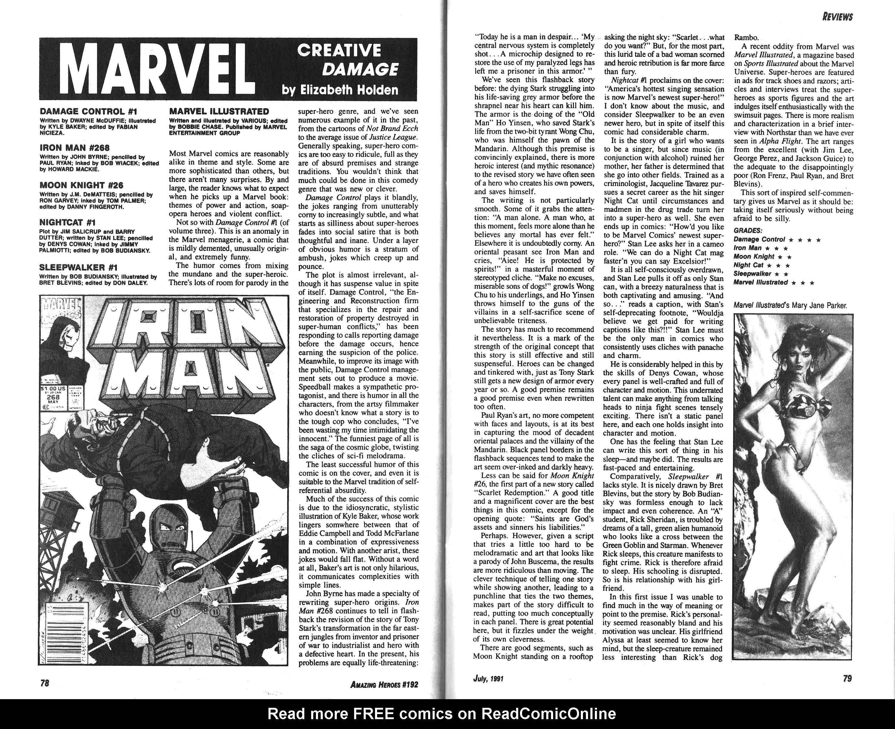 Read online Amazing Heroes comic -  Issue #192 - 40