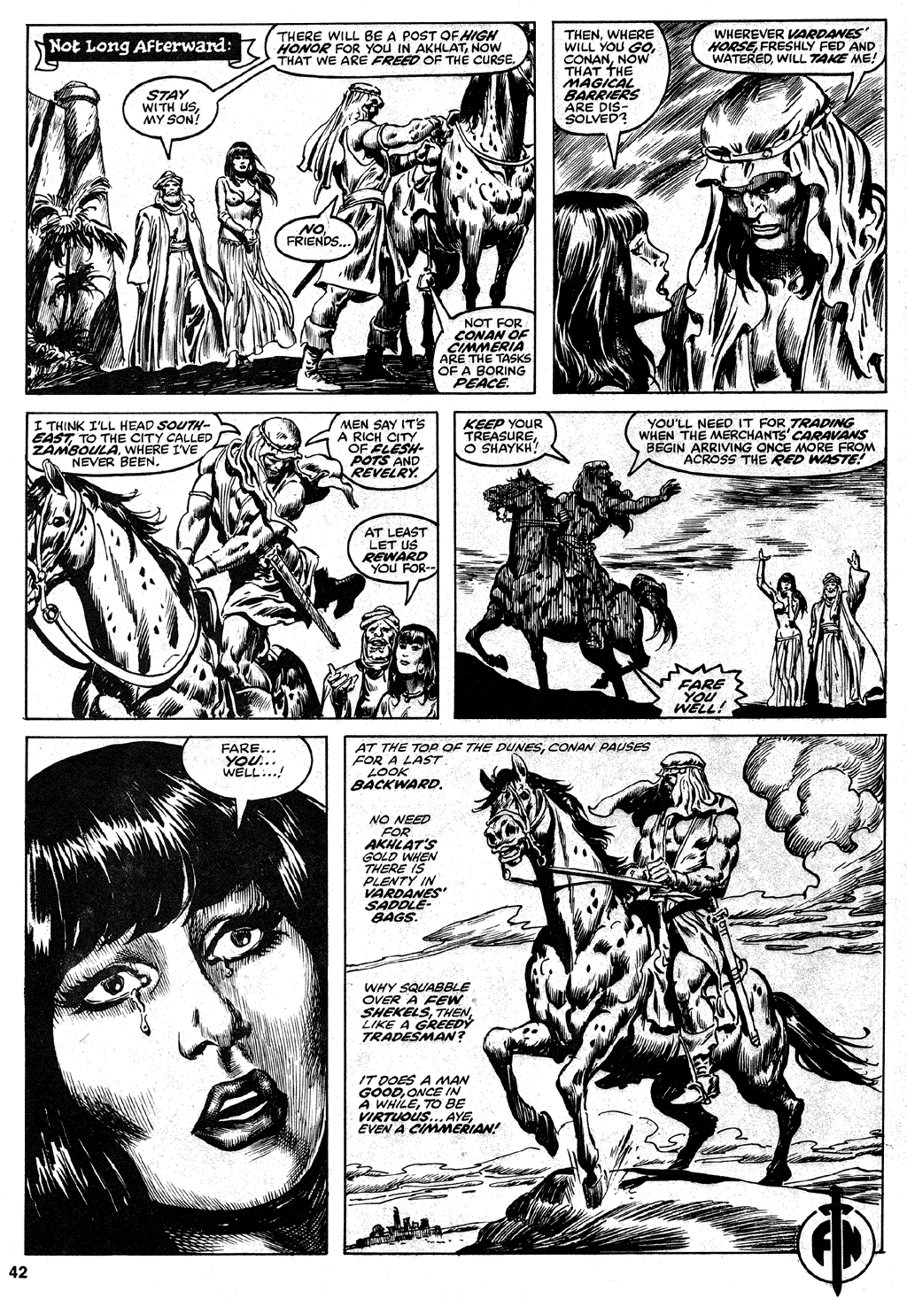 Read online The Savage Sword Of Conan comic -  Issue #35 - 42