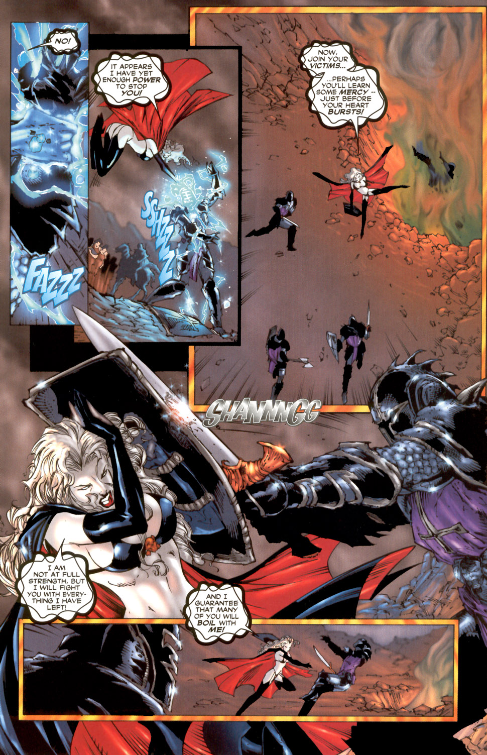 Read online Lady Death/Medieval Witchblade comic -  Issue #1 - 9