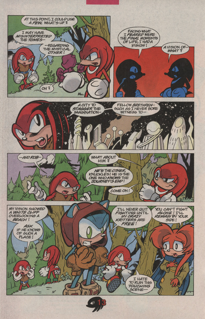 Read online Knuckles the Echidna comic -  Issue #12 - 20