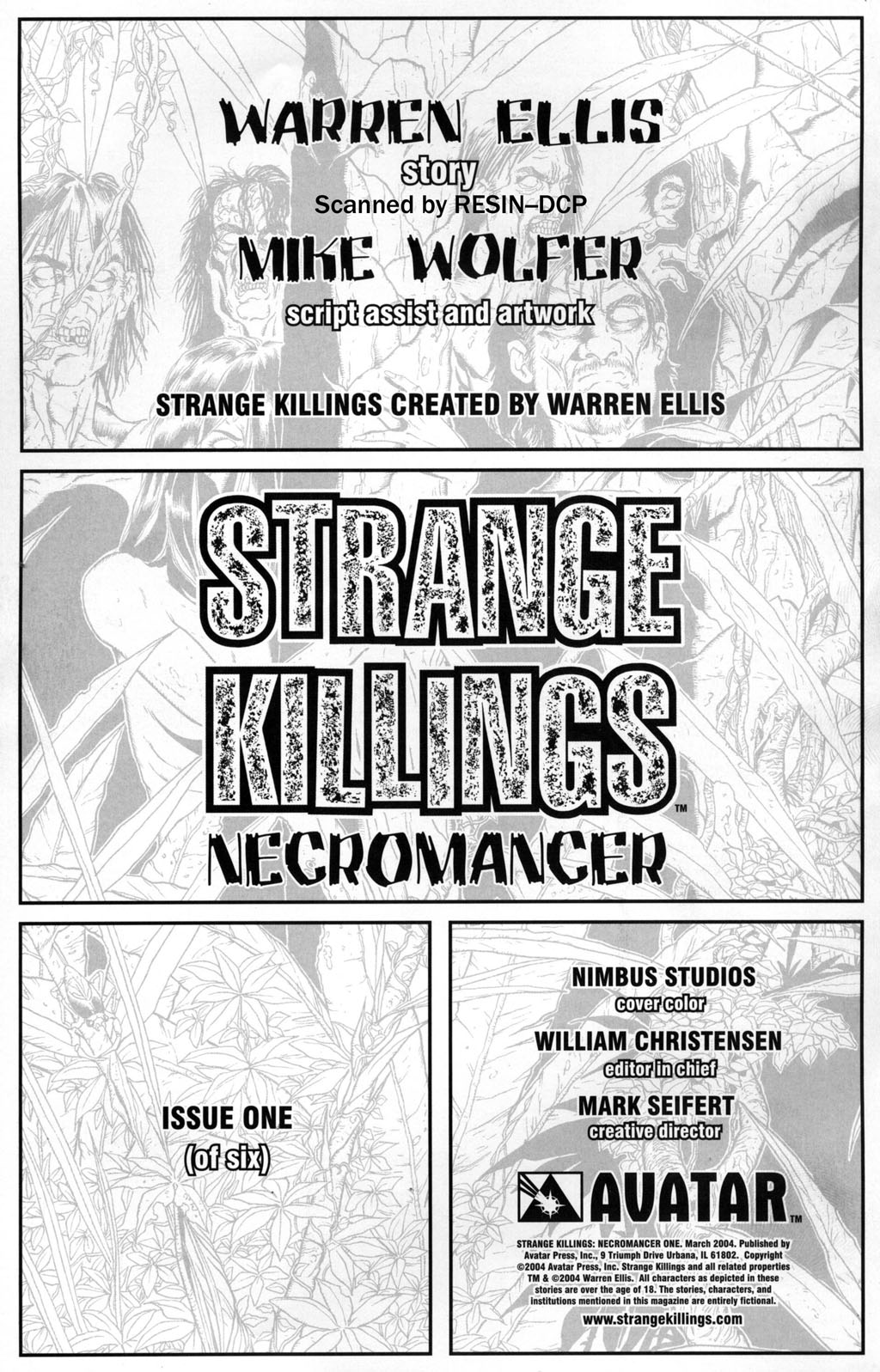 Read online Strange Killings: Necromancer comic -  Issue #1 - 2