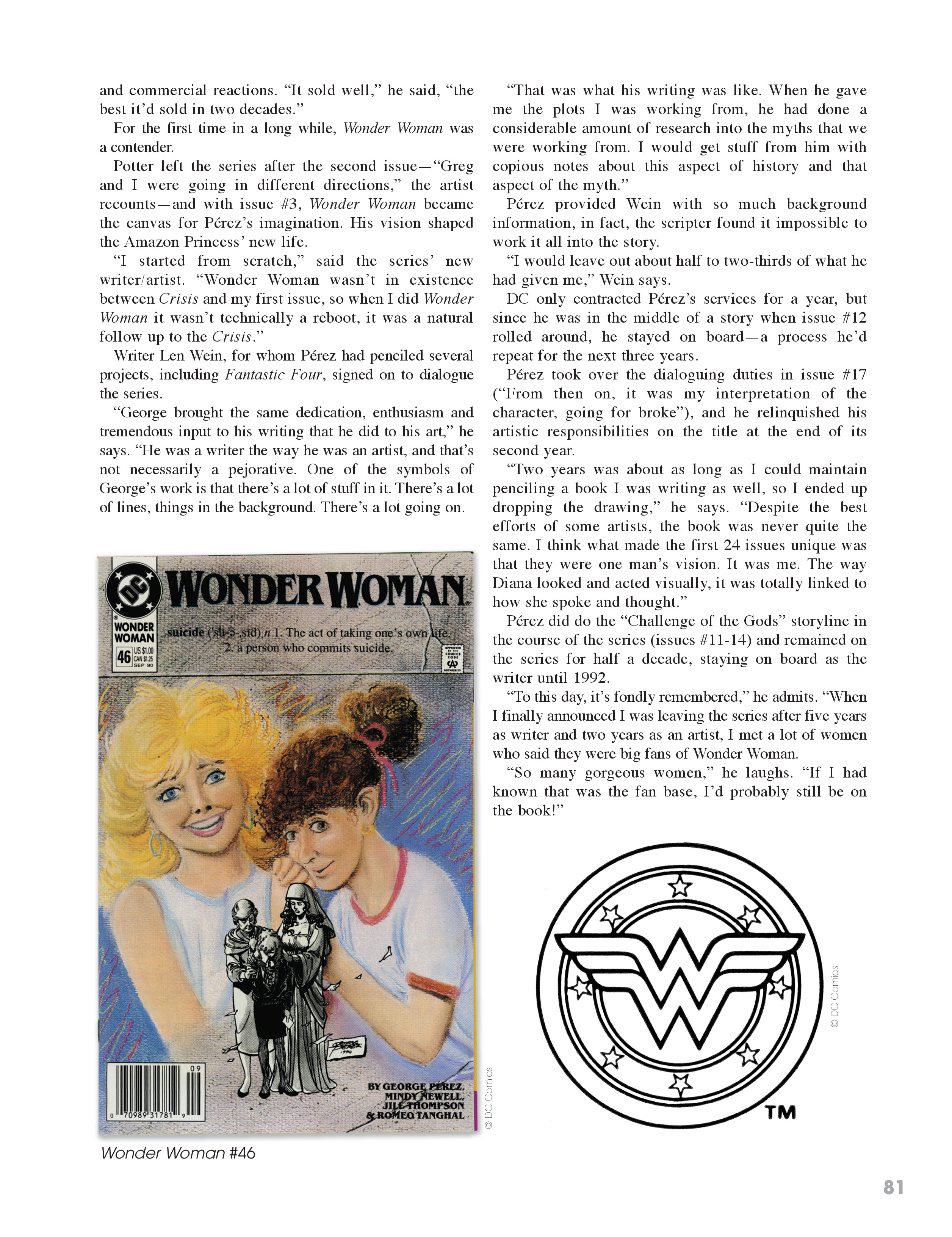 Read online George Perez Storyteller comic -  Issue # TPB 2 (Part 1) - 69