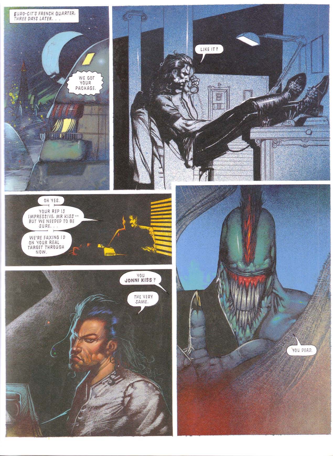 Read online Judge Dredd: Goodnight Kiss comic -  Issue # TPB - 35