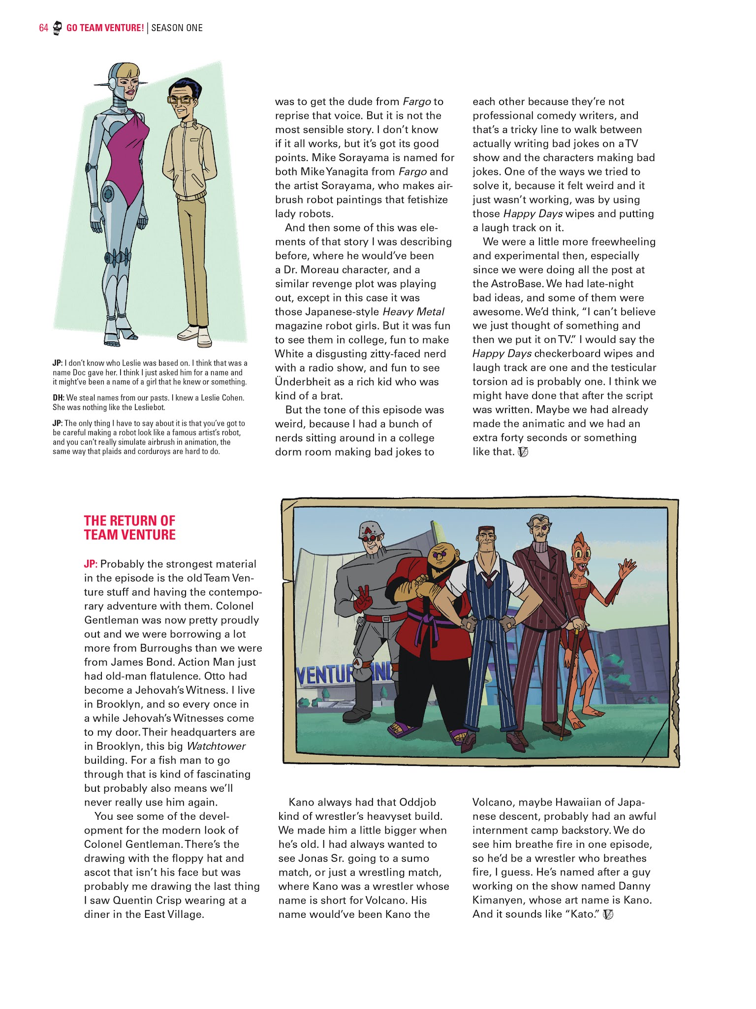 Read online Go Team Venture!: The Art and Making of The Venture Bros. comic -  Issue # TPB (Part 1) - 64