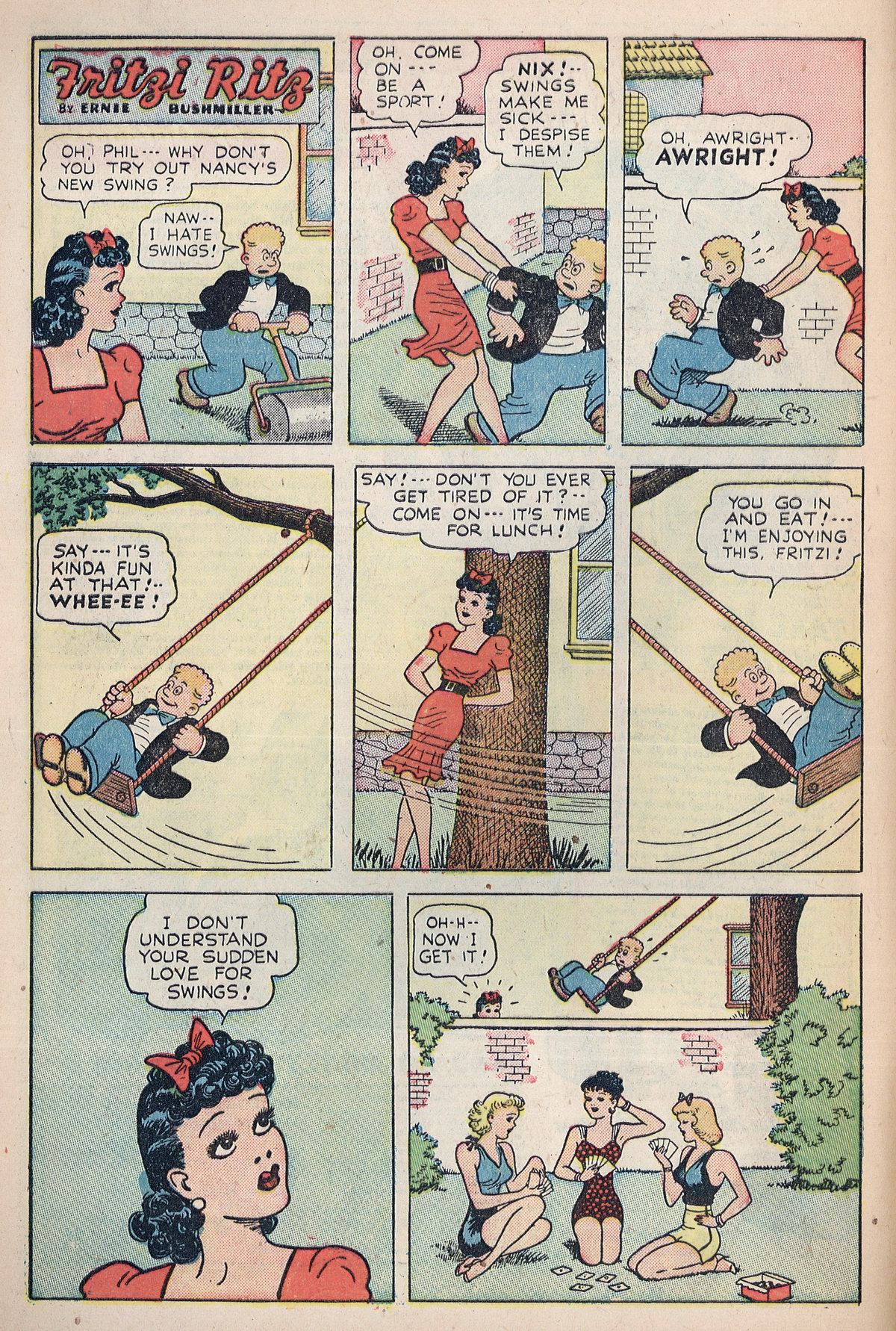 Read online Fritzi Ritz (1953) comic -  Issue #5 - 8