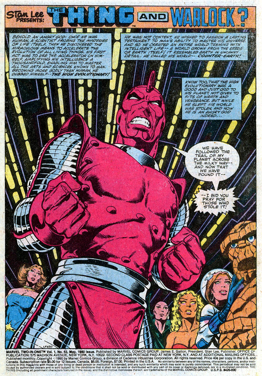 Marvel Two-In-One (1974) issue 63 - Page 2