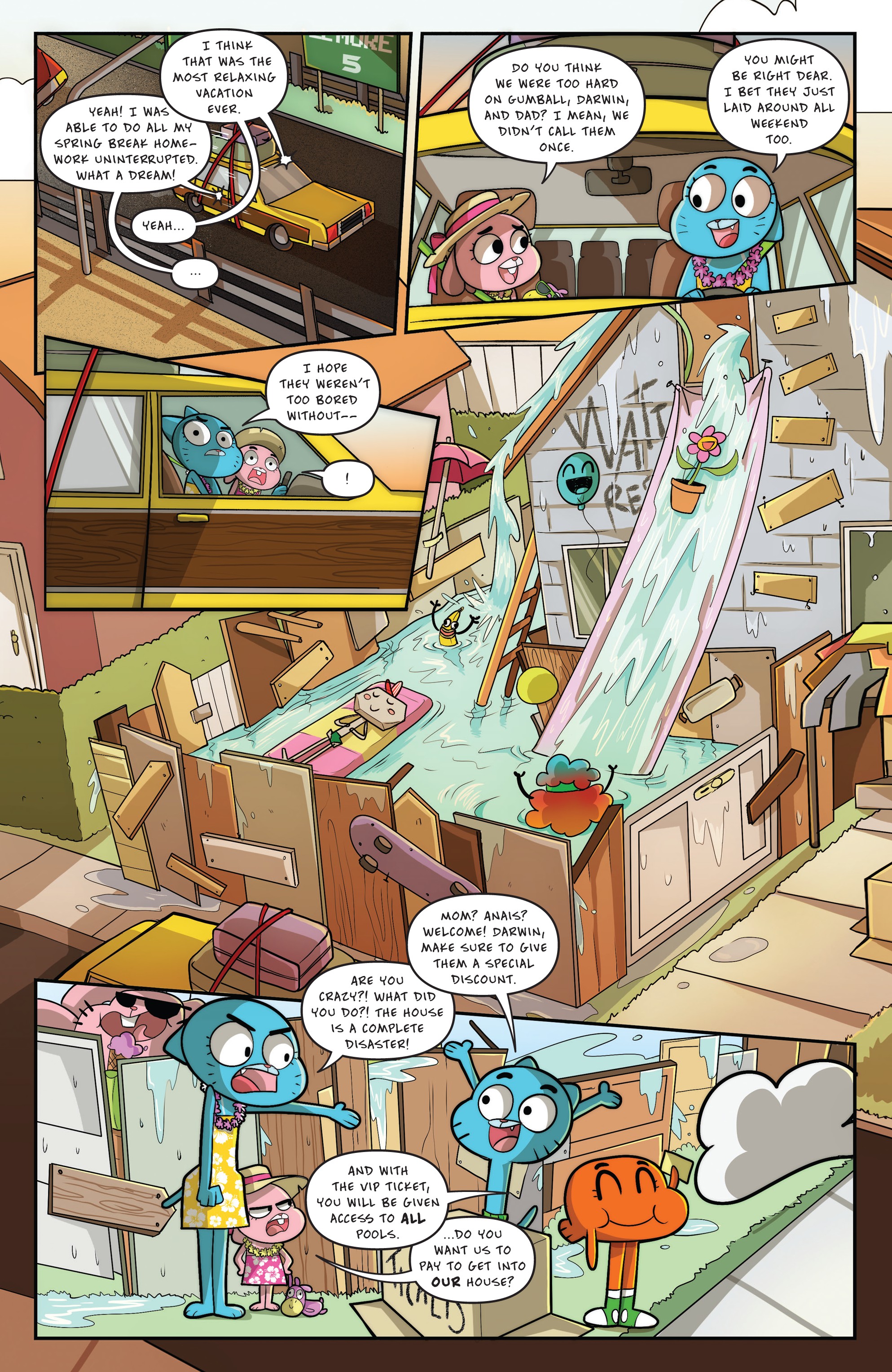 Read online The Amazing World of Gumball: Spring Break Smash comic -  Issue # Full - 33