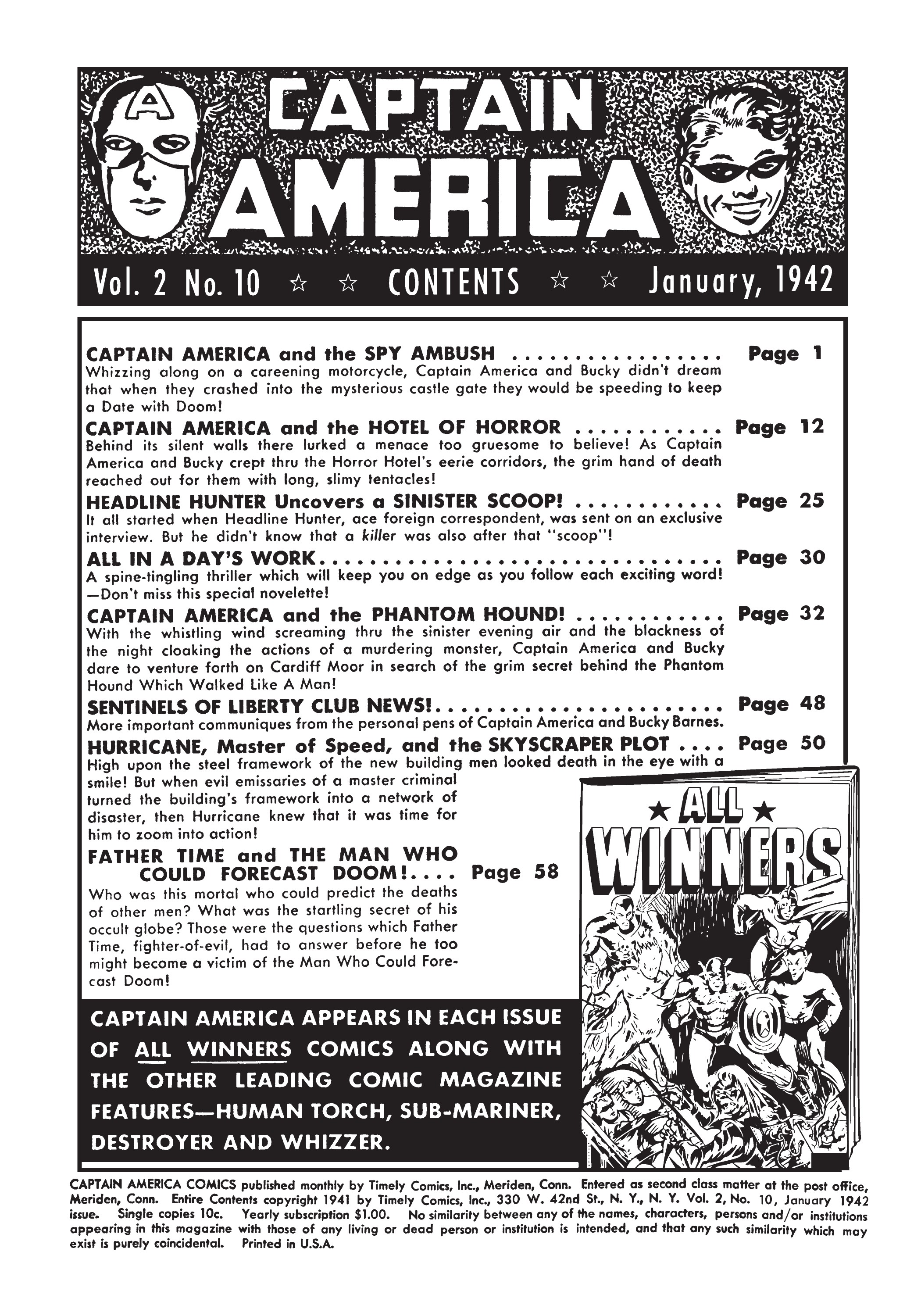 Read online Marvel Masterworks: Golden Age Captain America comic -  Issue # TPB 3 (Part 1) - 76