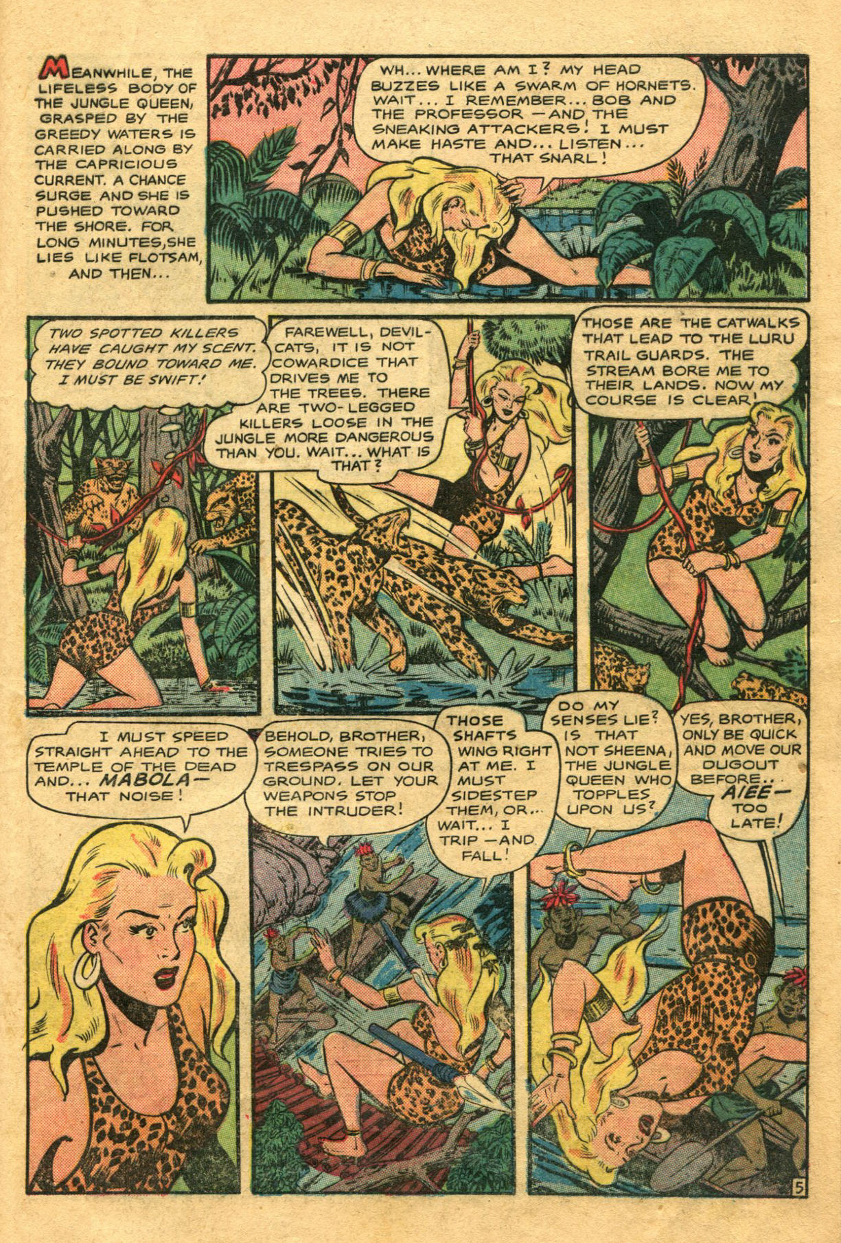 Read online Sheena, Queen of the Jungle (1942) comic -  Issue #9 - 29