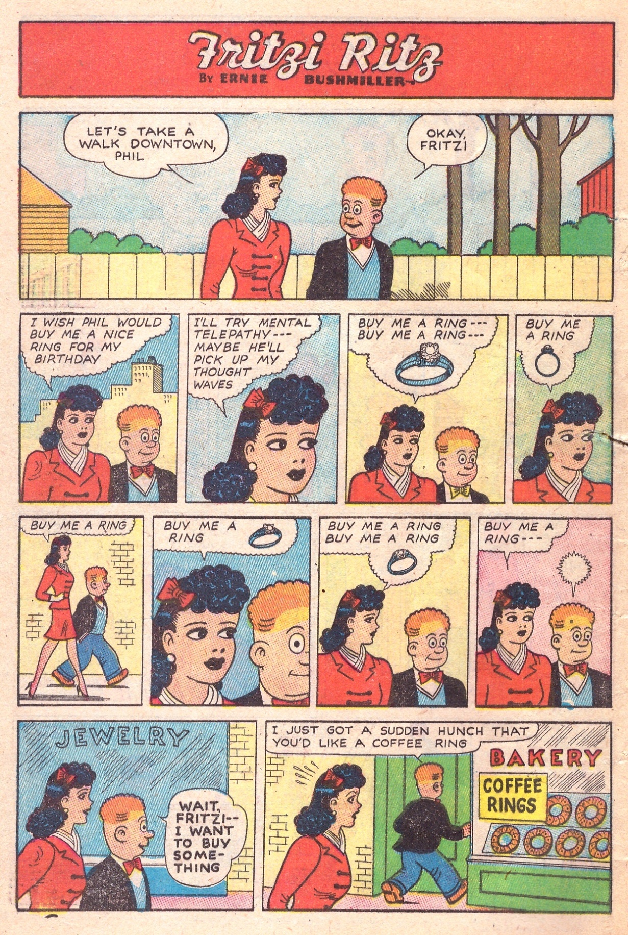 Read online Fritzi Ritz (1953) comic -  Issue #1 - 4