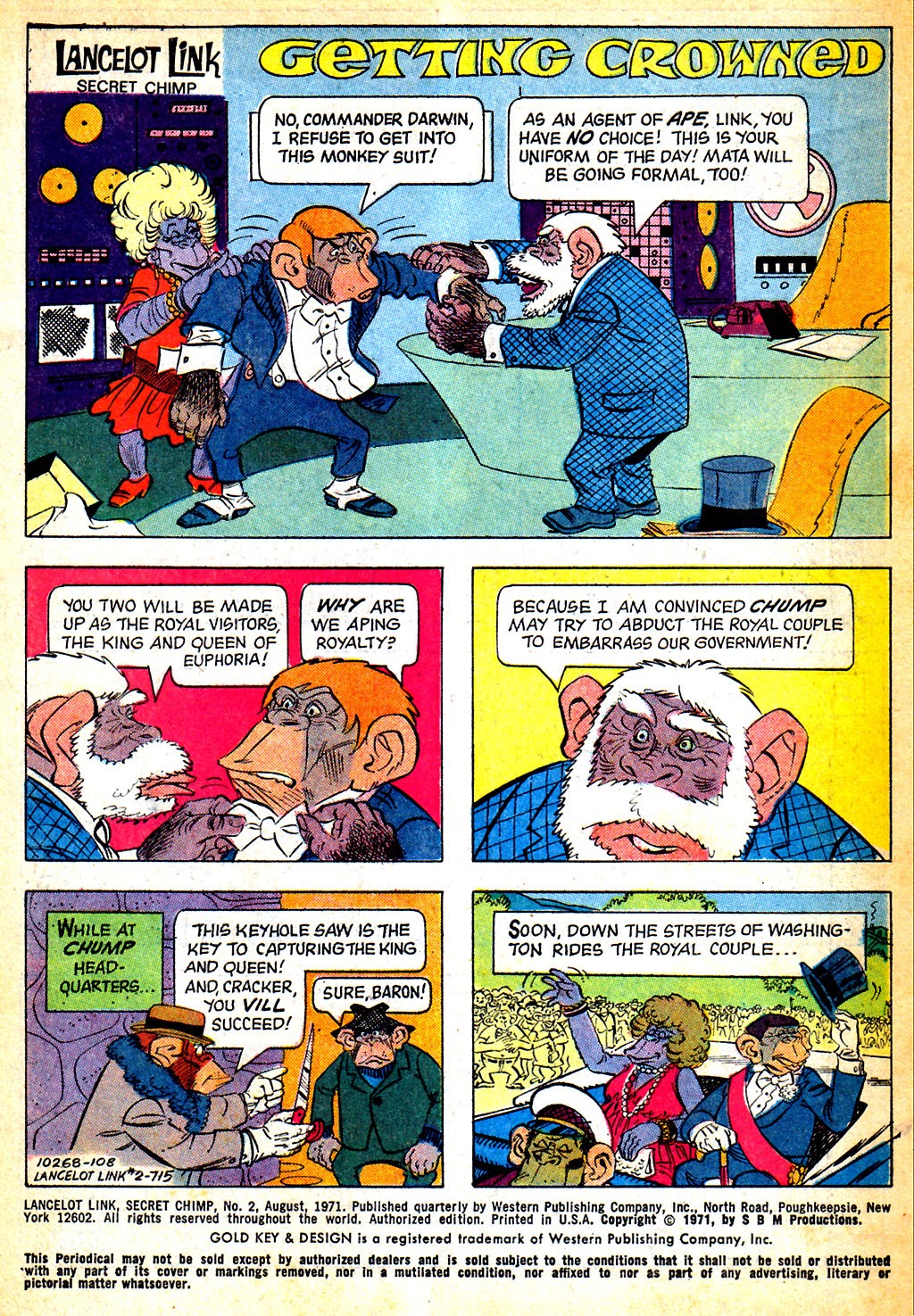 Read online Lancelot Link Secret Chimp comic -  Issue #2 - 2