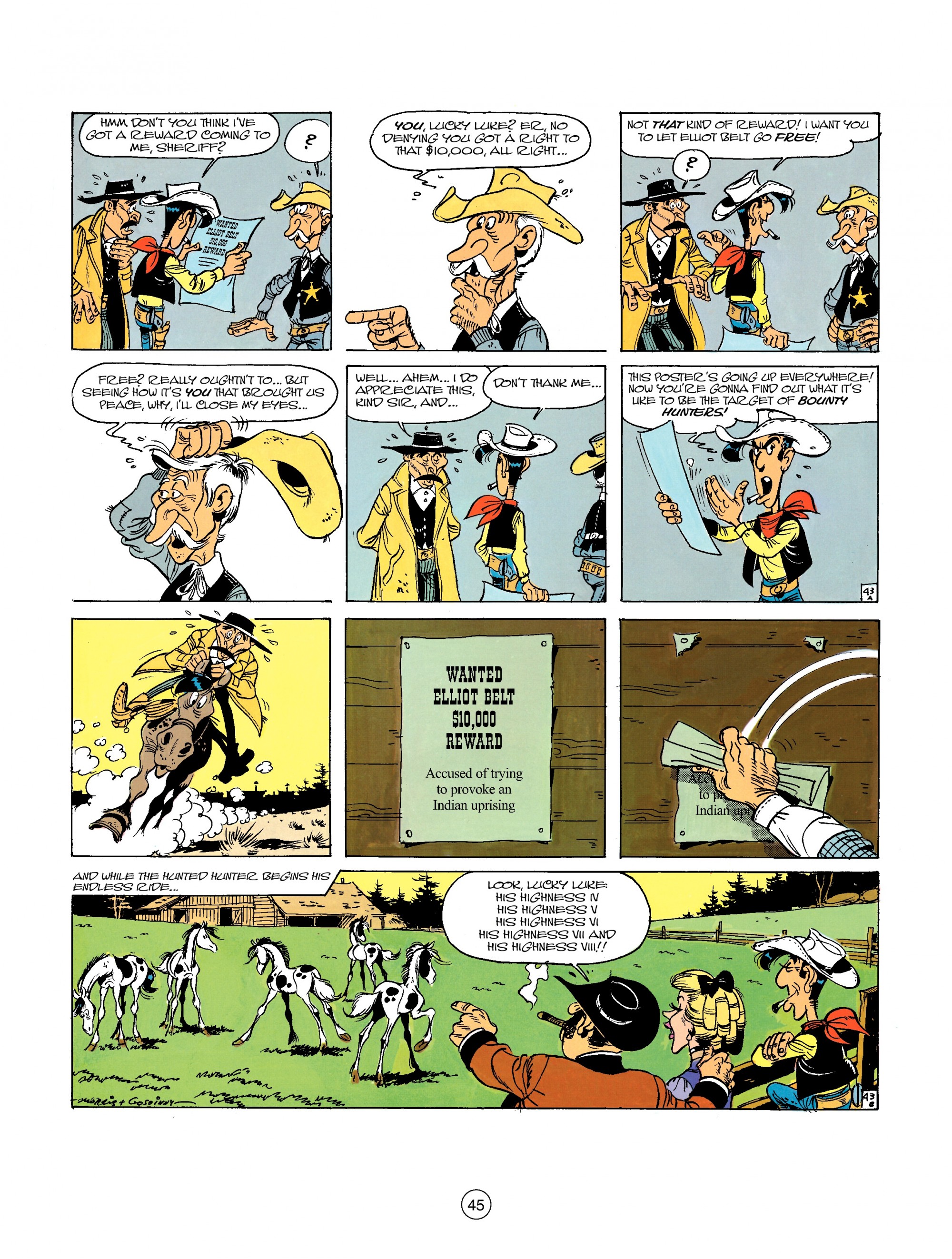 Read online A Lucky Luke Adventure comic -  Issue #26 - 45