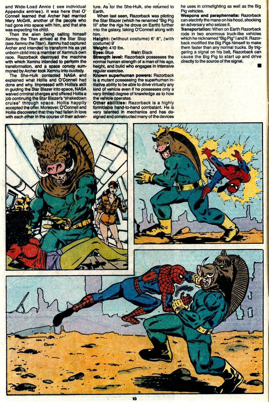 Read online The Official Handbook of the Marvel Universe: Update '89 comic -  Issue #6 - 12
