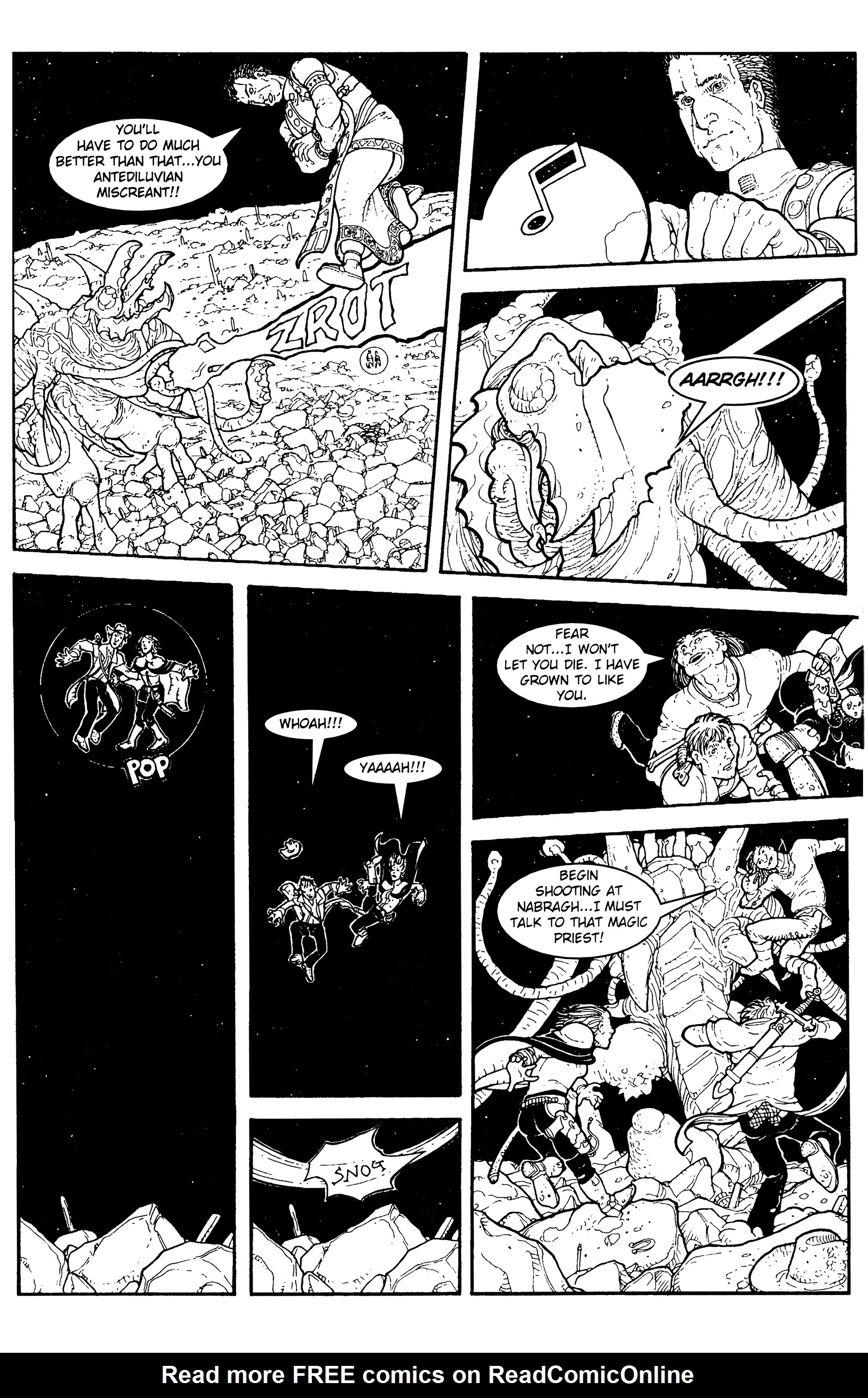 Read online Warrior Nun: Black & White comic -  Issue #17 - 16