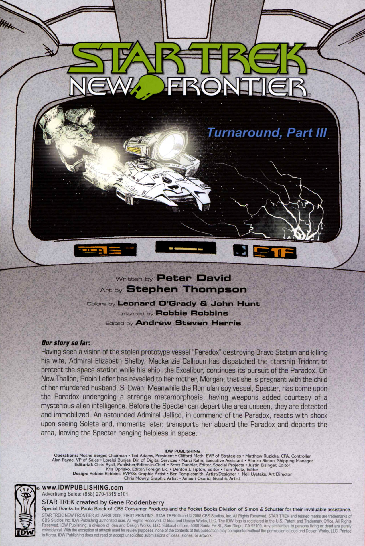 Read online Star Trek: New Frontier comic -  Issue #3 - 2