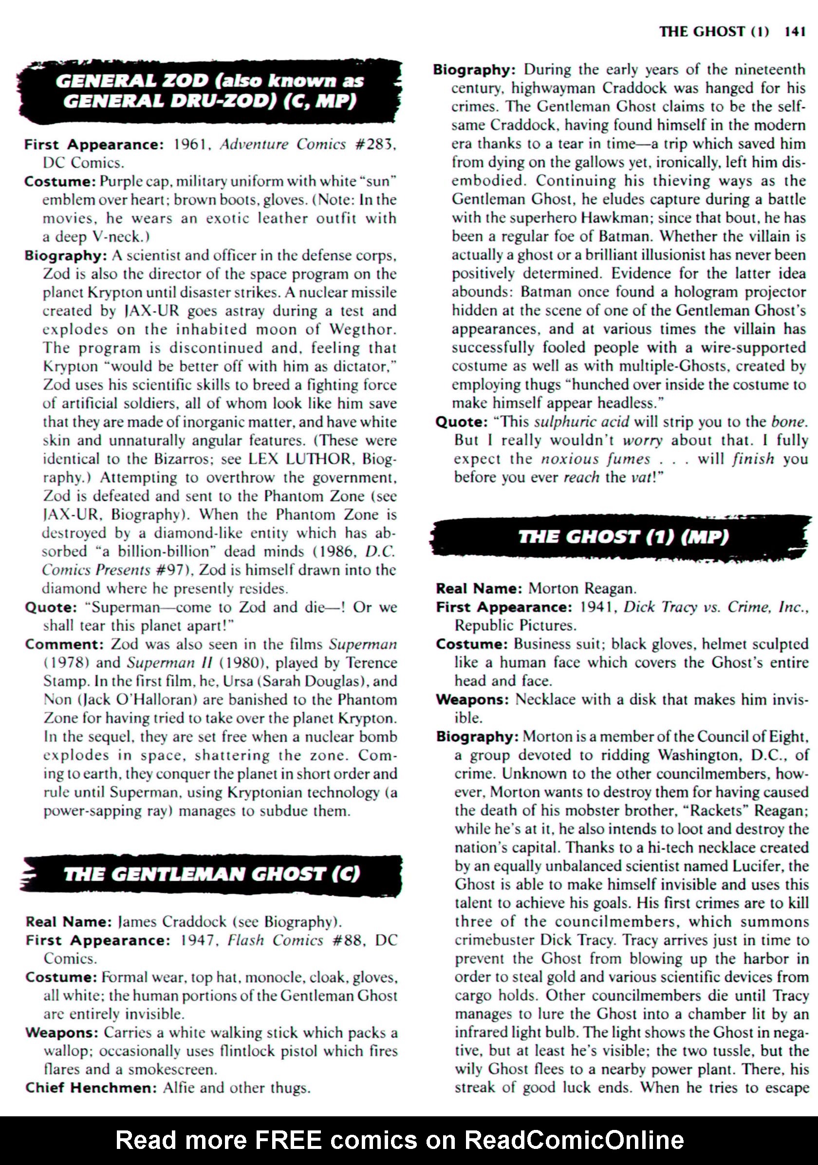 Read online The Encyclopedia of Super Villains comic -  Issue # TPB (Part 1) - 159