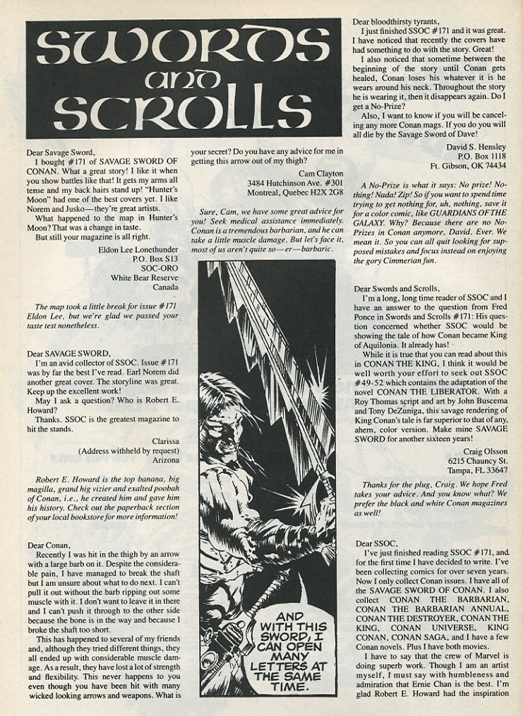 Read online The Savage Sword Of Conan comic -  Issue #175 - 64