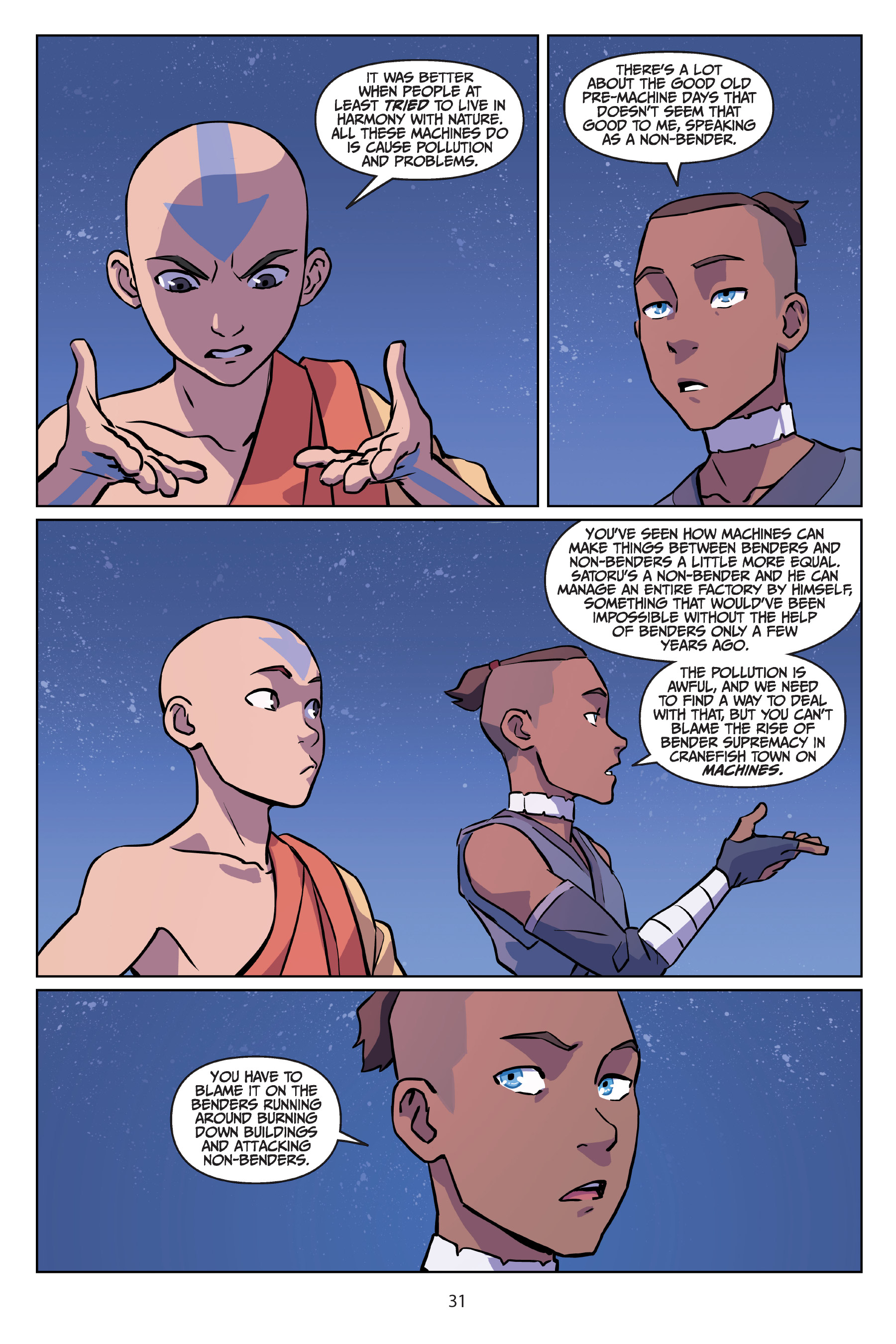 Read online Nickelodeon Avatar: The Last Airbender - Imbalance comic -  Issue # TPB 3 - 32