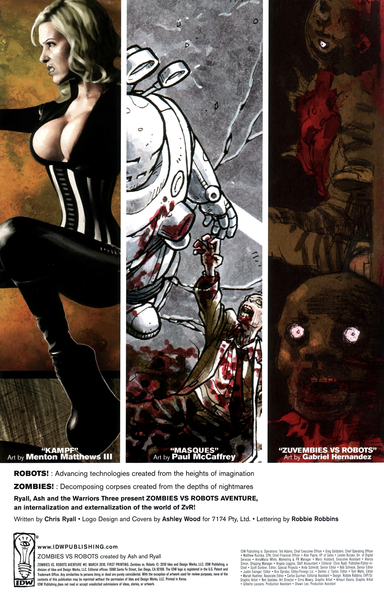 Read online Zombies vs. Robots Aventure comic -  Issue #2 - 2