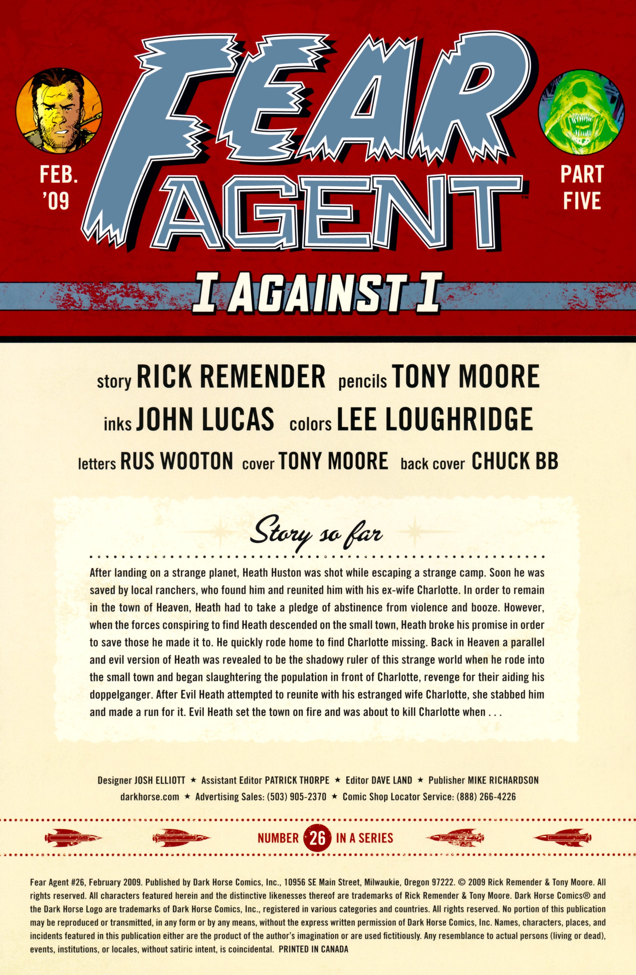 Read online Fear Agent comic -  Issue #26 - 2