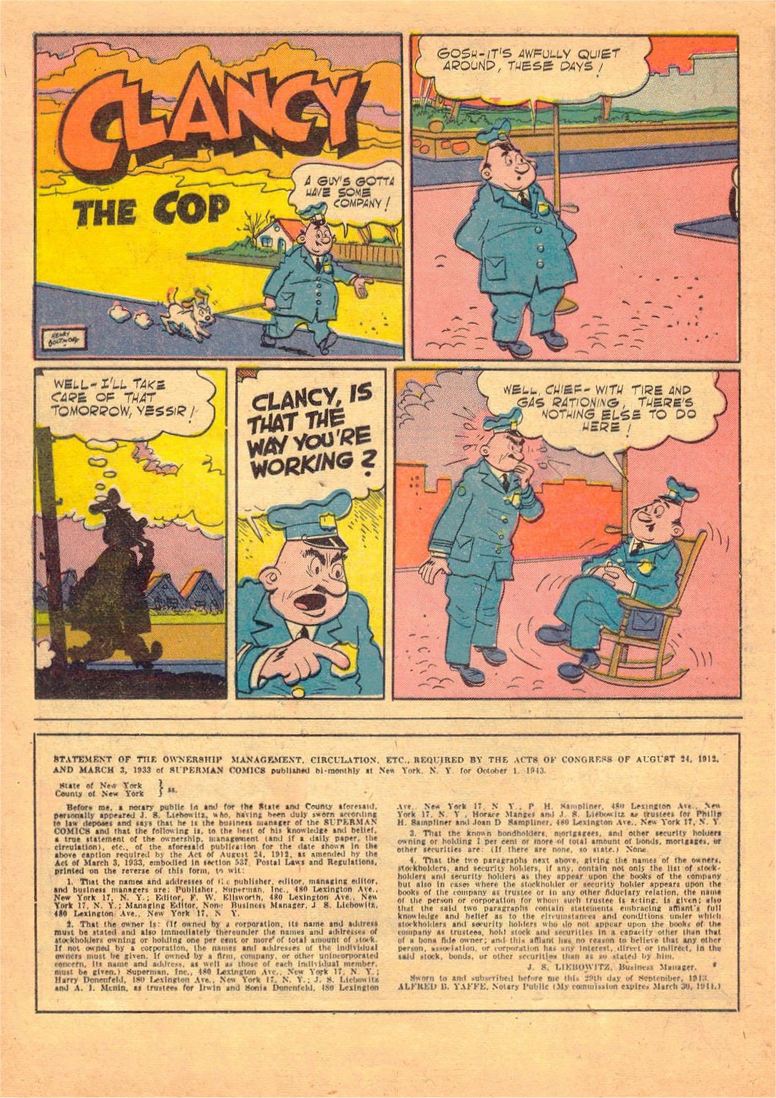 Read online Superman (1939) comic -  Issue #27 - 27