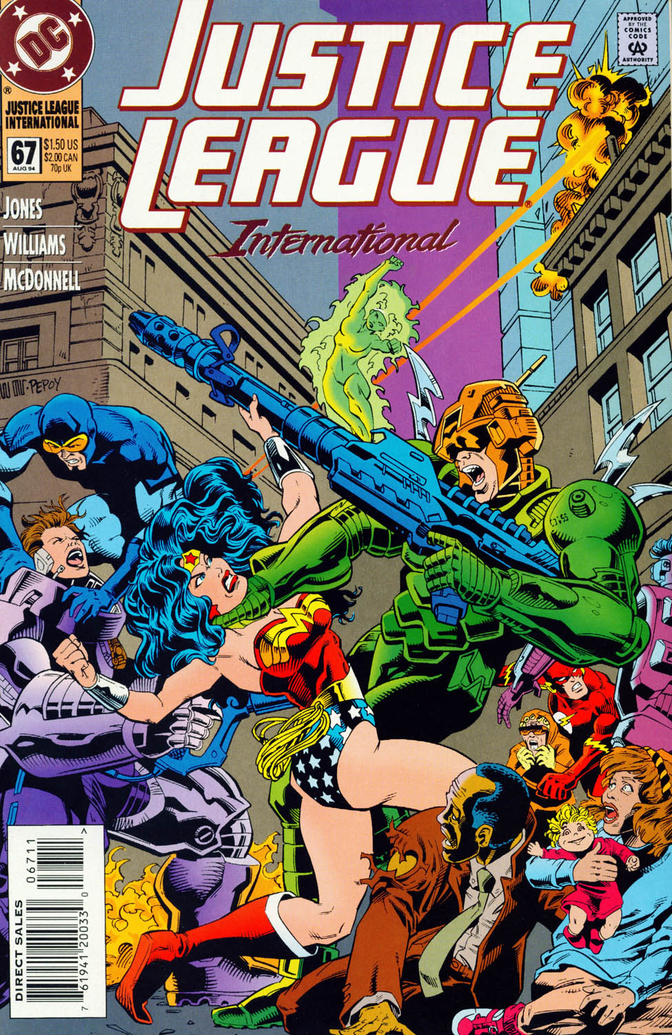 Read online Justice League International (1993) comic -  Issue #67 - 1