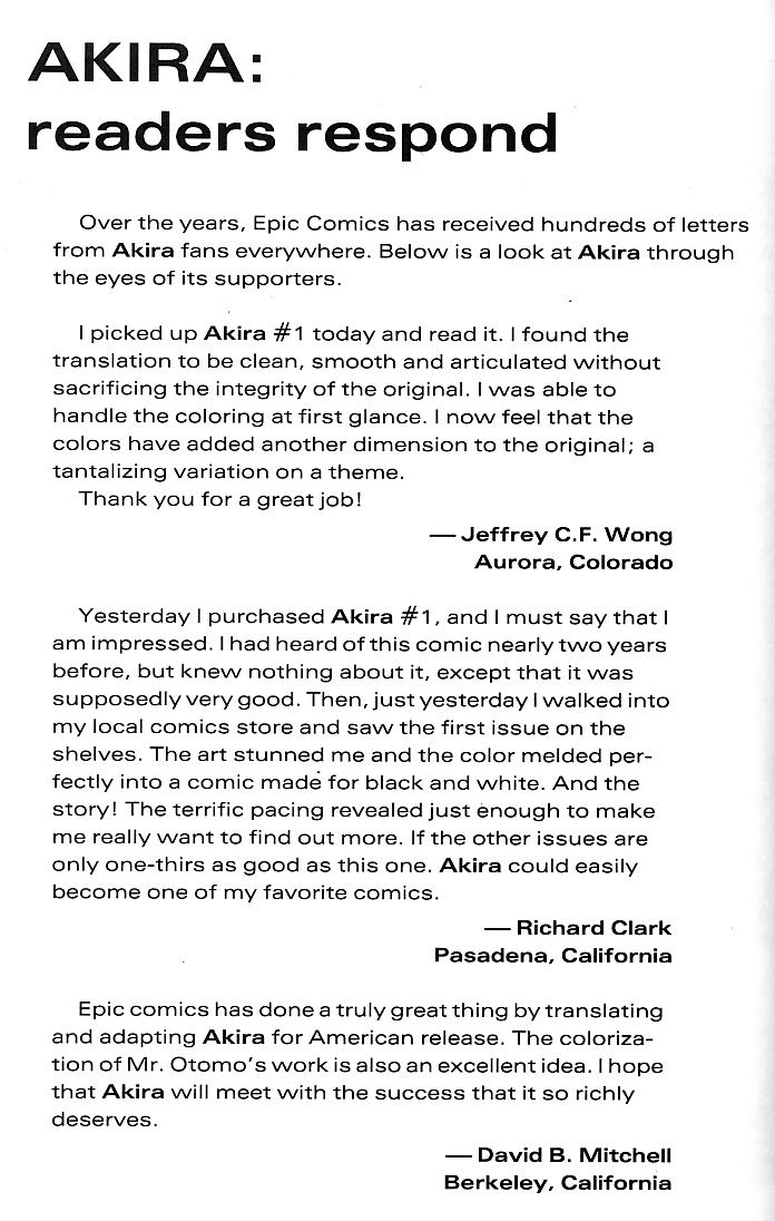 Read online Akira comic -  Issue #33 - 62
