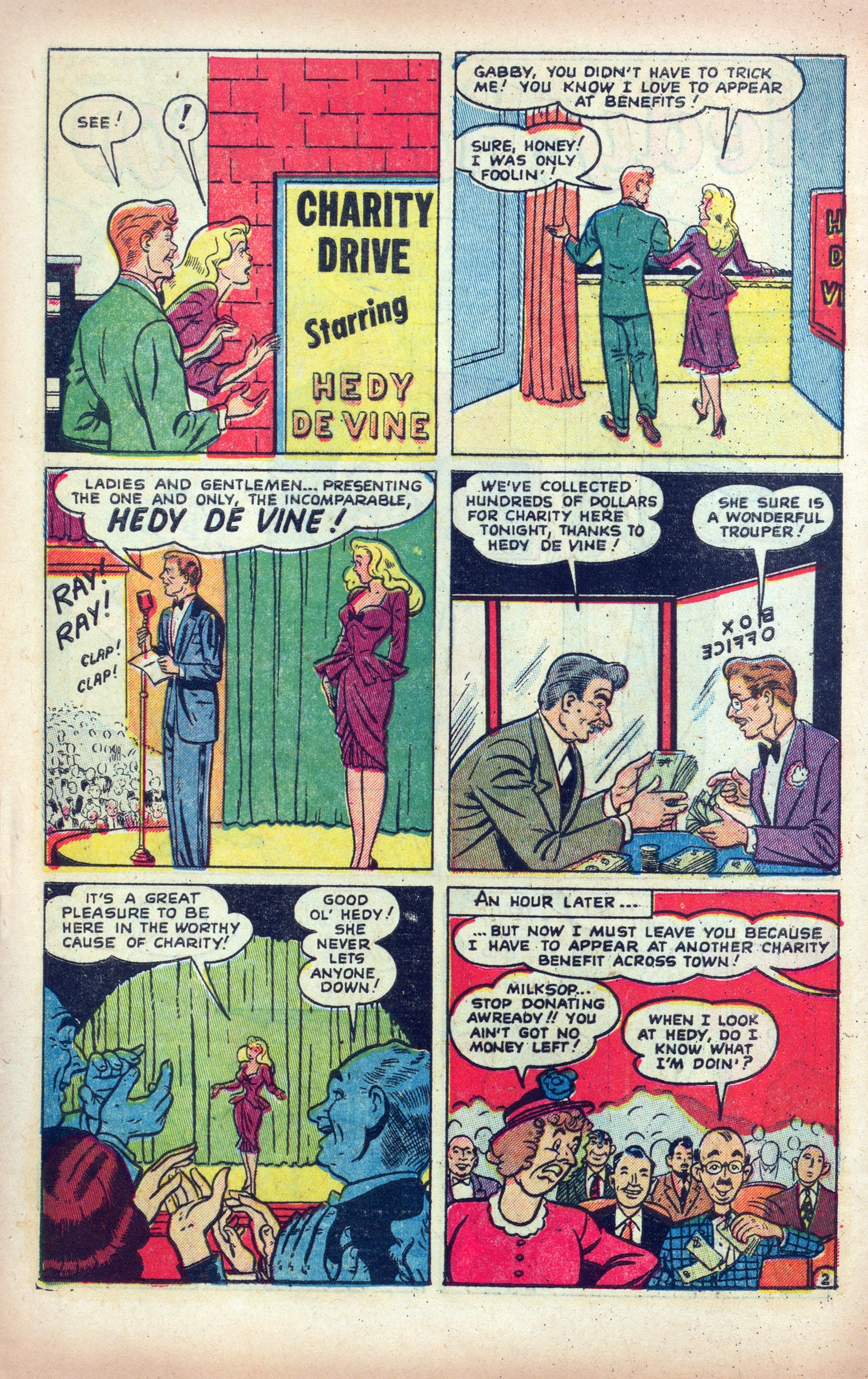 Read online Hedy Of Hollywood Comics comic -  Issue #45 - 30